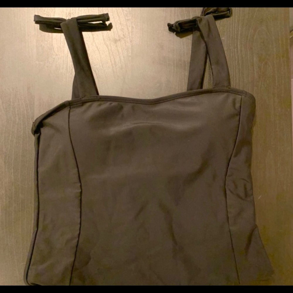 black swimsuit just not my style.